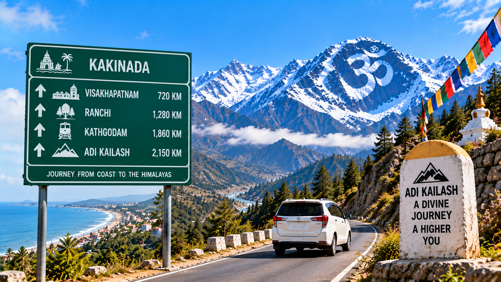Kakinada to Adi Kailash Yatra | Adi Kailash Package Cost from Kakinada